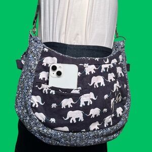 LuLu Jessie UPcycles 'Memories' Purse - 13 inches wide x 9 inches deep